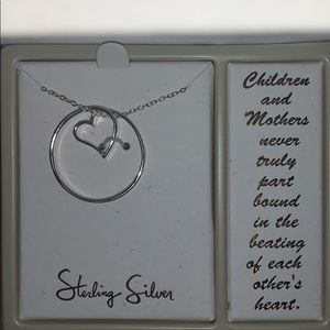 Mother/Child Sterling Silver Necklace
